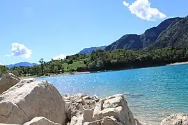 Vue sur le lac de Tenno.