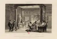 Répétition du joueur de flûte… (1861) d'après Gustave Boulanger.