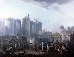 Jean-Baptiste Lallemand, Arrestation du gouverneur de la Bastille le 14 juillet 1789.