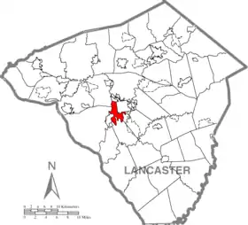 Localisation de Lancaster Township