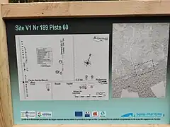 Panneau informatif du site des V1