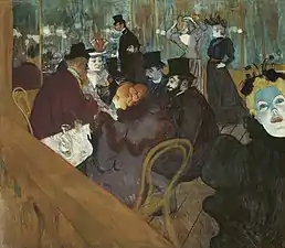 Henri de Toulouse-Lautrec,Au Moulin Rouge (1892)