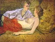 Les Deux Amies par Toulouse-Lautrec