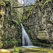 La cascade aval du Pissoux.