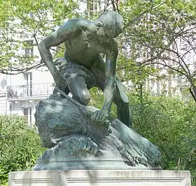 Le Botteleur,bronze de 1891,Jacques Perrin.