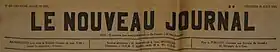 Image illustrative de l’article Le Nouveau Journal (Belgique)