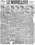 Une du premier numéro.