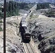 Le Taurus Express entre Ulukışla et Adana en juillet 1970.
