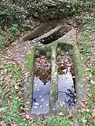 Quatre sarcophages gallo-romains.