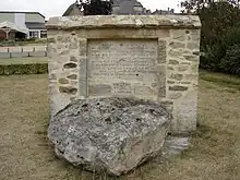 Photographie de la Pierre de la Bataille.