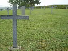 Le cimetière militaire allemand.