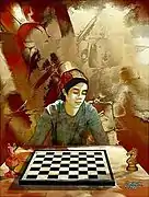 Le grand échiquier.2006, œuvre numérique.