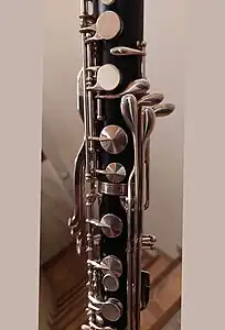 Corps et clétage main gauche.