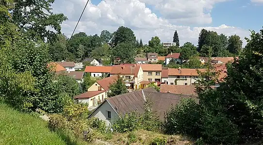 Ledenice : vue générale.