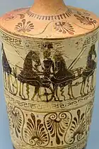 ... quadrige et son conducteur, atelier attique, déb. -Ve s.