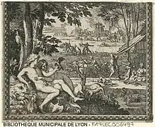 Les quatre âges du monde (Sébastien Lerclerc, pour Les Métamorphoses d'Ovide en rondeaux (1676))