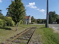 La signalisation protégeant le PN1 au début de la ligne.