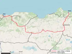 Voir la carte de la ligne.