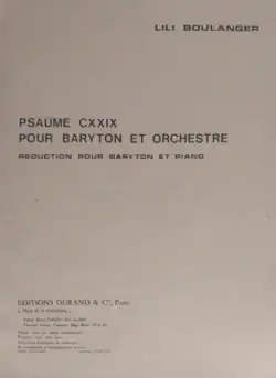 Couverture de partition, titre et nom de compositrice