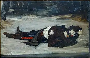 Carolus-Duran, Henri Regnault mort au champ de bataille (1871), palais des Beaux-Arts de Lille.