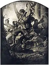 Le Combat (Bój) par Artur Grottger,,