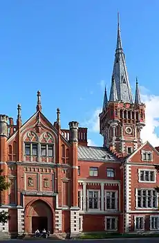 Le palais à Lentvaris (Landwarow).