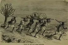 « Grant de retour du Karagwe » (grav. 1900).