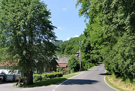 Vlčice : rue principale.