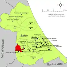 dans la comarque de la Safor.