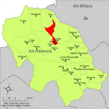 dans la comarque de l'Alto Palancia.