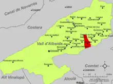 dans la comarque de la Vall d'Albaida.