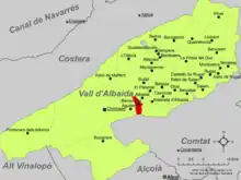 dans la comarque de la Vall d'Albaida.