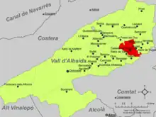 dans la comarque de la Vall d'Albaida.