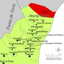 dans la comarque de l'Horta Nord.