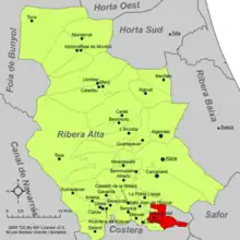 dans la comarque de la Ribera Alta.