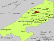 dans la comarque de la Vall d'Albaida.