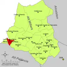 dans la comarque de l'Alto Mijares.