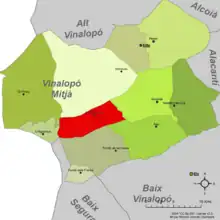 dans la comarque du Vinalopó Mitjà.