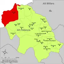 dans la comarque de l'Alto Palancia.