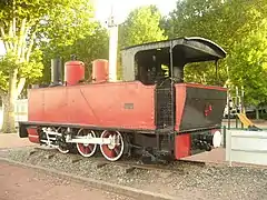 Locomotive no 103 des chemins de fer du Morbihan à Tournon, puis sur le Train du Bas-Berry.