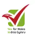 Logotype de Oui pour le pays de Galles.