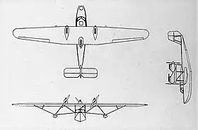 vue en plan de l’avion