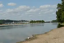 La Loire depuis les berges de Villebernier.
