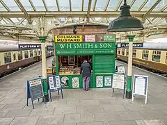 Unique quai de la gare de Loughborough Central (en).