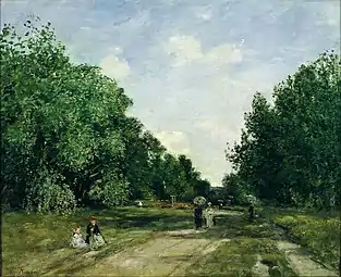 Le Parc Cordier à Trouville, 1880-1885,musée national d'Art de Catalogne.