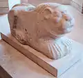 Statue de lion-gardien, règne de Puzur-Inshushinak, calcaire.