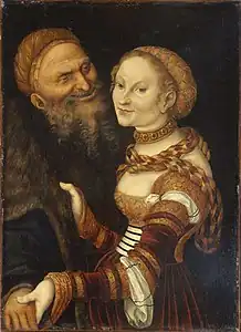 Courtisane et Vieillard1530, Besançon