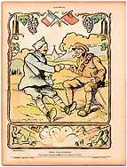 Fraternisation sous une treille