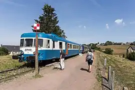 En gare de Lugarde - Marchastel en 2020.