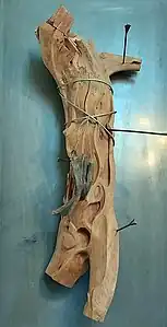 Saint Sébastien, œuvre de Christian Oddoux visible depuis 2023 à l'église.